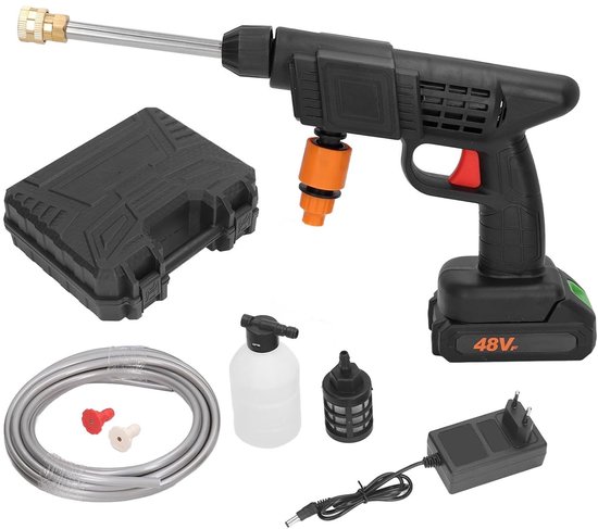 Allecto - Draadloze hogedrukreiniger - Krachtige schoonmaker - 1200mAh accu - Handheld 90 bar - Geschikt voor auto - Compact ontwerp 3-5m bereik - ... van Merkloos	