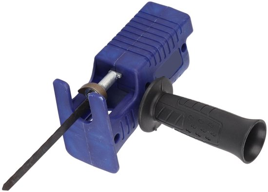 Allecto - Draagbare Reciprozaagadapter - Elektrische boormachine opzetstuk - Ergonomisch handvat - Voor hout en metaal - Handgereedschap - 3 zaagbl...