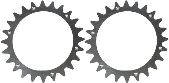 Allecto - Drive Wheel Spikes - Robotmaaiers - Verbeter grip - Geschikt voor Worx Landroid - 2 Stuks - Compatibel met model S/M - Tuinaccessoires - ... van Merkloos	