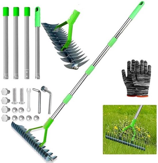 Allecto - Gazonbeluchter - Verticuteermachine - Handgreep 170 cm