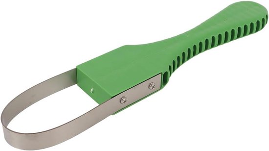 Allecto- Handmatige Onkruidsnijder - Tuinhandtrekker - Wieden - PVC-handgreep - Wortelwieder - Geschikt voor Onkruidverwijdering - Geel - RVS. van Allecto