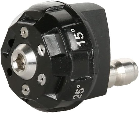 Allecto - Hogedrukreiniger Nozzle - Snelle Wissel - Zwart - 1/4 Inch Connectie - 6-in-1 Functie - Geschikt voor 4000 PSI - Universeel Model van Merkloos	