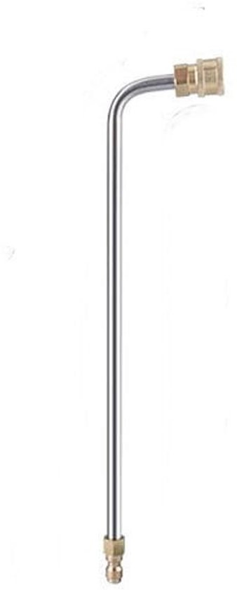 Allecto - Hogedrukreiniger verlenging - 90 graden gebogen stang - Duurzaam en corrosiebestendig - 35 cm - Sproeikoppunten - Geschikt voor auto en g... van Merkloos	