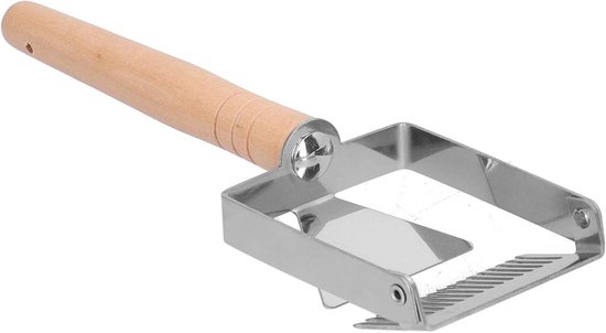 Allecto - Honingvork - Bijenteelt gereedschap - Roestvrij staal - Imker benodigdheden - Met houten handvat - 17 tanden - Geschikt voor bijenteelt - Zilverkleurig - Handig hulpmiddel.