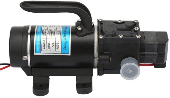 Allecto - Membraanwaterpomp - 12V 24V - Hoog vermogen - Zwart - Draagbaar - Tuinbewatering - Hogedrukreiniger - Compact ontwerp van Merkloos	
