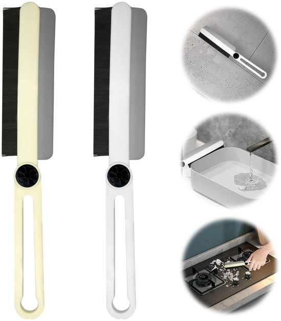 Allecto - Multifunctionele Roterende Voegenborstel - Voegenborstel voor Toilet - Efficiënt en Milieuvriendelijk - Wit - Roterende Borstel - Voor Ba... van Merkloos	