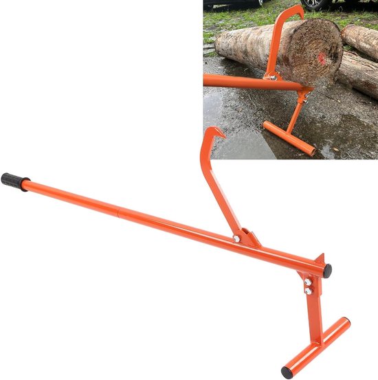 Allecto plus - Boomstamkrik van staal 130 cm met hefkraan en handvat - Voor boomstammen - Houthakkersgereedschap van Merkloos	