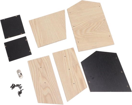 Allecto Plus - Houten Kasteel Vleermuizenkasten - Set van 2 - Waterdichte en Winddichte Vleermuizenkasten voor Buitengebruik in de Tuin - Geschikt voor Tuin en Terras - 14.5x22.5x9cm