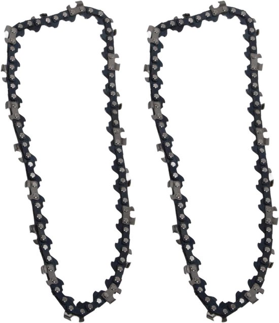 Allecto Plus - Kettingzaagketting Vervanging - 15 cm - Mini-Zaagketting - Lithium-Elektrisch - 36 Schakels - Zaagkettingen - Hout Zagen - Set van 2 van Merkloos	