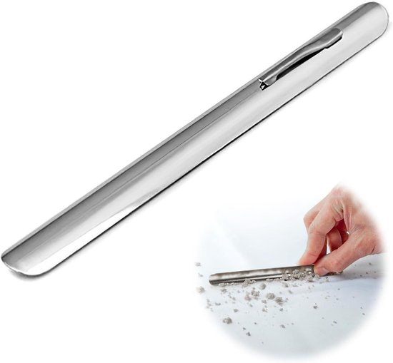 Allecto plus - Kruimelverwijderaar voor tafel - Roestvrij staal - Tafelborstel - Tafelveger - Reinigingsaccessoires - Tafelkleden - Schep - Etensresten - Compacte hulp - Eettafels. van Allecto