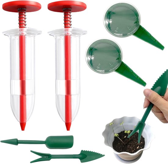 Allecto Plus - Plantenstrooier voor zaaimachines en tuinbloembakken - 6 stuks - Handig tuingereedschap voor zaaien en water geven in de tuin van Allecto Plus