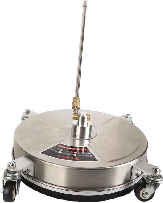 Allecto Plus - Professionele Hogedrukreiniger voor Oppervlaktereiniging | 15 Inch, 4000PSI, Roestvrij Staal met 4 Wielen