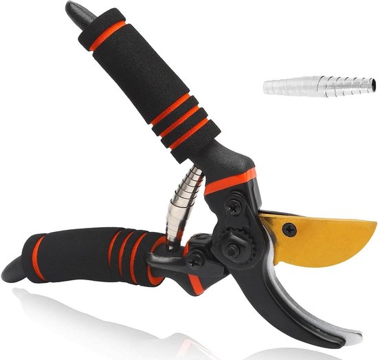 Allecto Plus - Professionele oranje snoeischaar voor planten, heggen en bloemen met titaniumgelegeerd stalen lemmet van Merkloos	