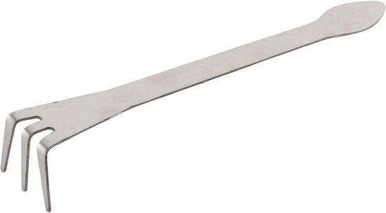 Allecto plus - Roestvrijstalen Bonsaihark met 3 tanden voor tuinieren - Ergonomische handgreep - Maximaliseer kracht en comfort - Premium kwaliteit - Tuin gereedschap met RVS van Merkloos	