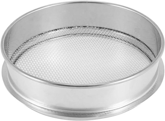 Allecto plus - RVS Tuinzeef 20cm voor Compost, Zand en Grind - Industrieel en Thuisgebruik - Gaasscherm 3mm - Duurzaam Roestvrij Staal - Tuinieren en Bodemzeven van Merkloos	