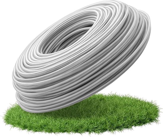 Allecto plus - Trimmerdraad 3,0 mm x 41 m - Staal - Bosmaaier - Nylon - Gras - Universeel van Merkloos	