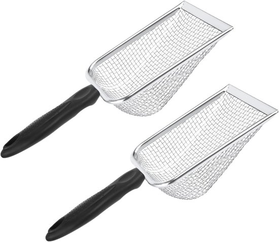 Allecto Plus - Tuinbodemzeef Set voor Tuinieren - 5mm en 2mm Roosters - Roestvrijstalen Zeef met Handvat - Tuingereedschap voor Zand en Aarde