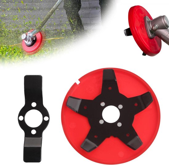 Allecto Plus - Universele Onkruidborstel Trimkop voor Grasmaaiers en Bosmaaiers inclusief Stalen Staaldraad - Effectieve Onkruidverwijdering en Mos - Ronde Borstel Design - Accessoires voor Water Bosmaaiers