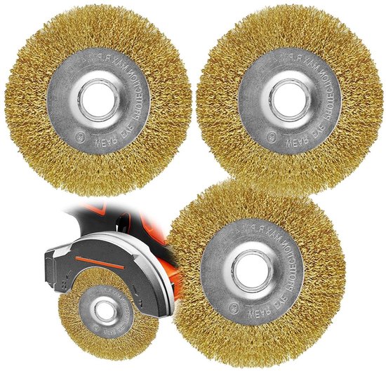 Allecto Plus - Voegenborstel 3 stuks voor het verwijderen van onkruid en mos - Geschikt voor voegen van 16mm breedte van Allecto Plus