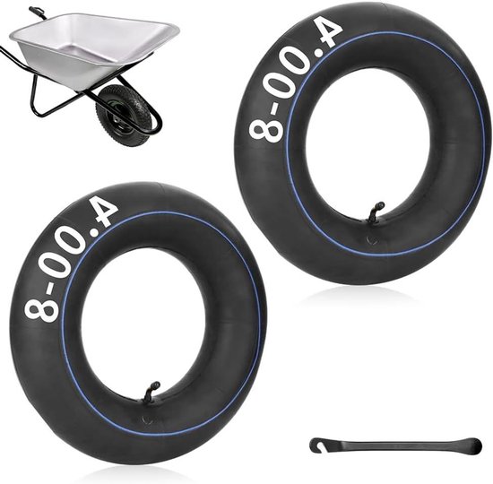 Allecto Premium - 2-pack Luchtbanden voor Kruiwagen - 4.80/4.00-8 Banden met Binnenband van Merkloos	