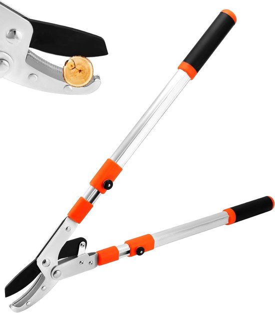 Allecto- Telescopische snoeischaar - Tuinieren - Verstelbaar - Zwart - Snoeigereedschap - Hoge kwaliteit - Geschikt voor alle tuinen ® telescopische snoeischaar 66-103CM, SK5 gelegeerd staal, maximale opening 10 cm van Merkloos	