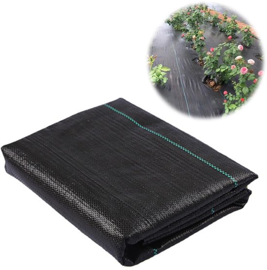 Allecto - Weed Cloth - Anti-Weed Doek - Waterdoorlatend en Ademend - 2 m x 2 m - Tuin en Landbouw - Geschikt voor Bloembedden en Potplanten