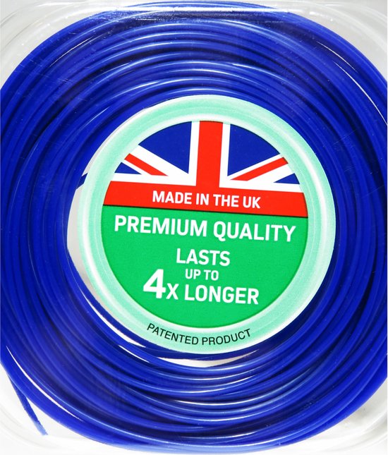 ALM trimmerdraad - 1,5 mm x 15 meter - maaidraad voor grastrimmer en bosmaaier - trimdraad - trimmer strimmerdraad - draad kantenmaaier - 1.5 - 1,5mm