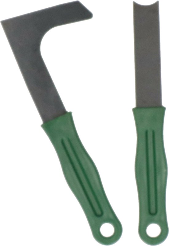 Alma Garden Dubbele Onkruidkrabbers/voegen - Set van 2x - metaal - 20 cm - krabber en mes van ALM