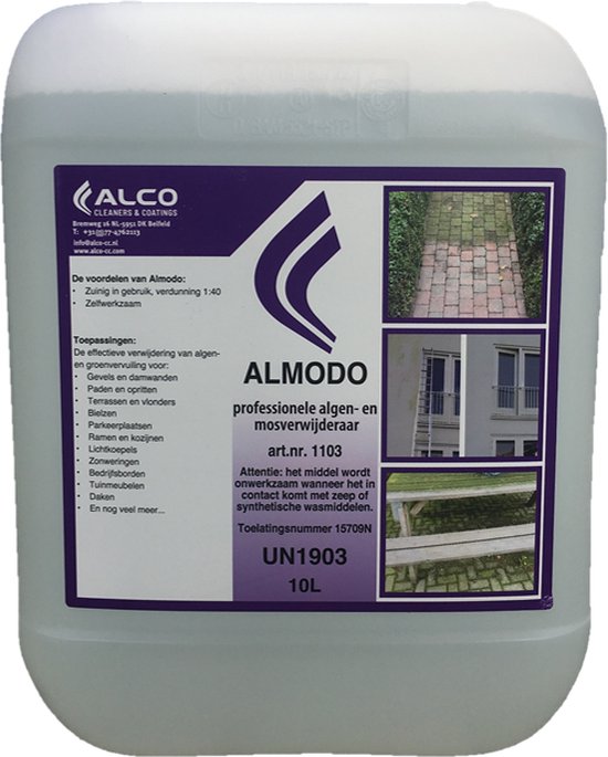 Almodo - algen en groen verwijderaar professioneel 10L van Merkloos	