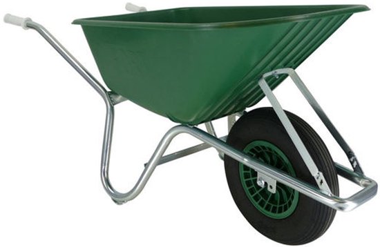 Altrad Fort Kruiwagen 100 Liter PP bak verzinkt onderstel van Merkloos	