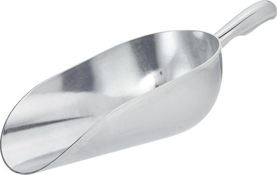 Aluminium afweegschep 1600 g ronde uitvoering - Voor paarden en vee