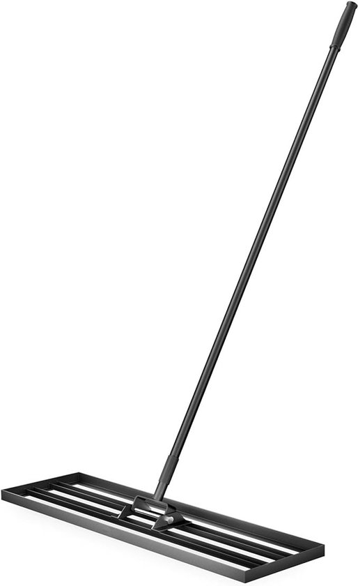 Aluminium nivelleerhark voor gazon 91,4 cm met 2 m steel