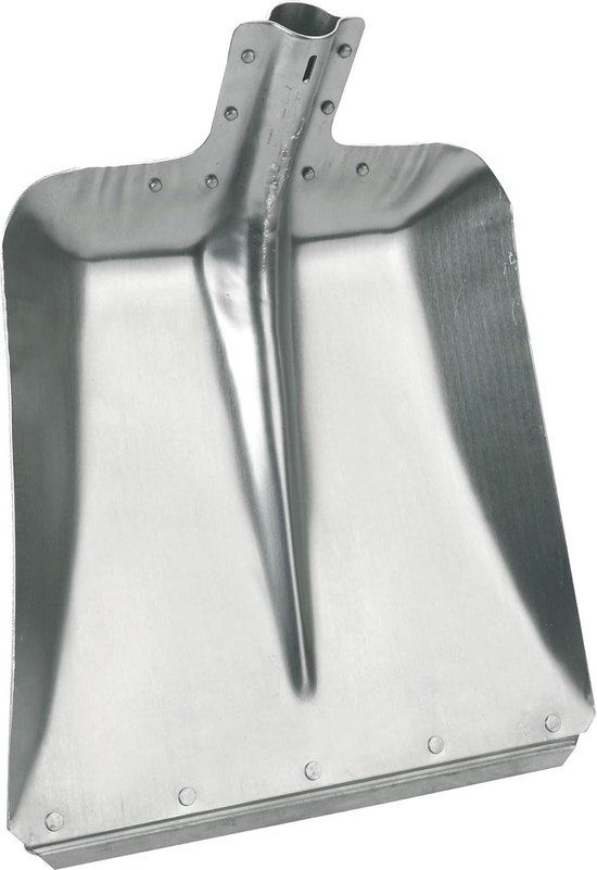 Aluminium schep maat 9 - Breedte 36 cm - Tuinschop en stalschep - Verzinkte stooprand - Sneeuwschuiver
