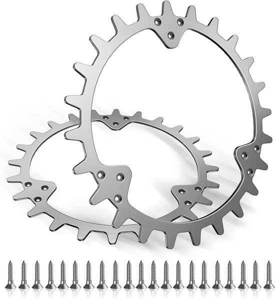 Aluminium spikes voor trekverbetering compatibel met robotmaaiers - voor accessoires wielen - puntgras - 255 mm van Merkloos	