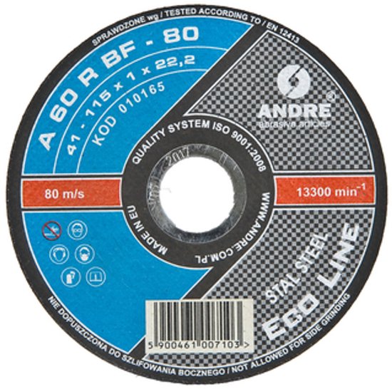 ANDRE 401 Serie - Snijschijf voor Staal - 115mm van Merkloos	