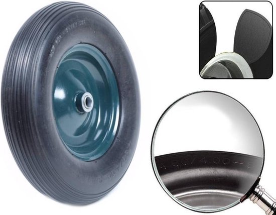 Anti Lek Kruiwagenwiel 4.80 / 4.00-8 Mix Kleur van Stirolux.