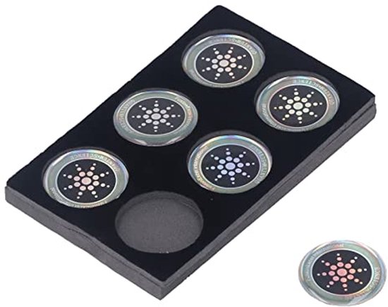 Anti-stralingspleister met negatieve ionen, EMF-warmteabsorptie, 6 stuks rond, goede hechting, stralingsbeschermingsstickers, multifunctionele magnetron (zilver) van Merkloos	