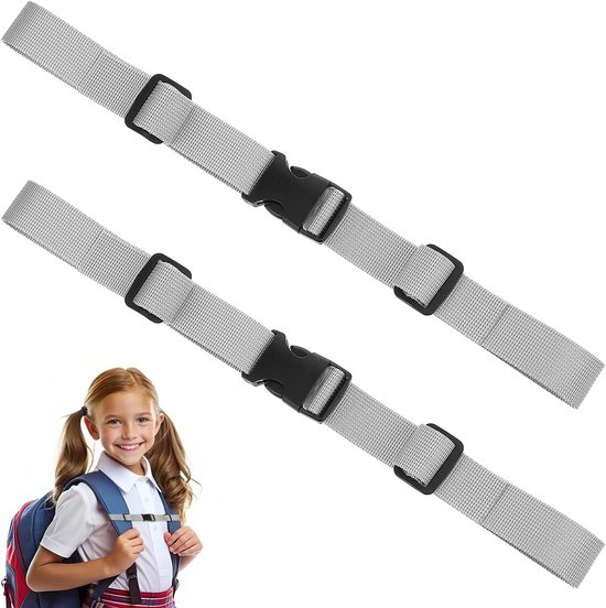AOZUO 2 Pcs Adjustable Chest Strap Chest Strap Kids Backpack Nylon Non-Slip Backpack Chest Strap with Buckle for School Backpack Outdoor Jogging Hiking van AOZUO