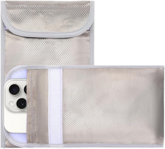 AOZUO EMF Blocking Shield Sleeves for Cell Phone, Faraday Pouch, EMF Blocking Cases for Smartphone, EMF Blocker for Cell Phone for Security and Privacy, for 5G WiFi GPS RFID van AOZUO