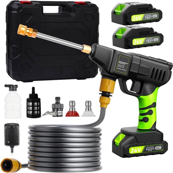 ApexArte® Hogedrukreiniger - Terrasreiniger - Inclusief Accu - Hogedrukspuit Auto van Merkloos	