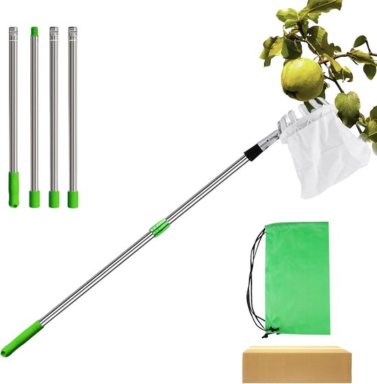 Appelplukker - Fruitplukker - Appel Plukker - Fruit Plukker - Fruitplukker met Steel - Appelplukker met Steel - Vluchtenplukker - Gemakkelijk fruit plukken! van GARDEN SUPPLIES