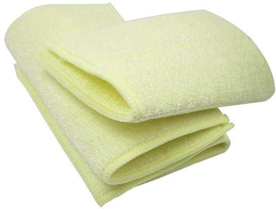 Aqualine microvezel sponsdoek formaat 17 x 23 cm pak van 3 stuks van Merkloos	