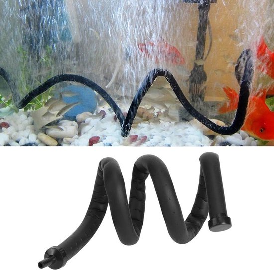 Aquarium Air Stone Diffuser Tube, Fish Tank Air bubble Tube Fish Tank Plastic Oxygen Bubble Diffuser Bar Pump Fish Tank Air Pump Accessory(2x60cm) van Merkloos	
