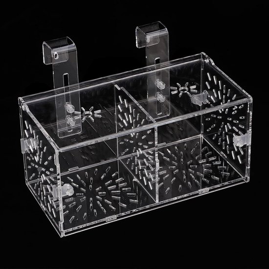 Aquarium Vis Kweekdoos - Acrylvissen Isolatiebroederij voor Pasgeboren - Gewonde - Agressieve - Zwangere Vissen Eenvoudig Te Installeren (20Cm*10Cm*10Cm) van Merkloos	