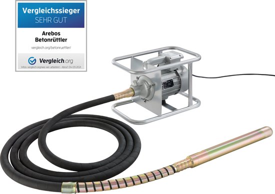 AREBOS Betontrilnaald 1500 W Trilnaald Draagbare betontrilnaald Betontrilmachine van AREBOS