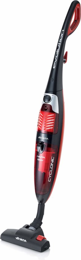 Ariete 2772/2 Zakloos 1l 800W Zwart, Rood steelstofzuiger & elektrische bezem van Ariete