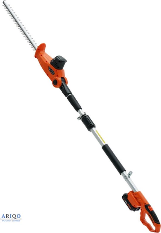 Ariqo Heggenschaar Telescopisch - Heggeschaar Electrisch - Met Accu en Lader - Bereik van 188 tot 239 cm - 46cm Snijblad van Ariqo