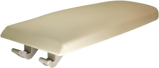 Armleuningdeksel middenconsole afdekking kap voor Jetta - Golf MK4 - Polo - Passat - Skoda Octavia - leer - beige - auto-accessoires van Merkloos	