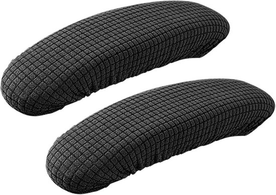 Armleuninghoes - afneembare stoel-armleuninghoes - armleuningbeschermers - waterdichte stoelleuninghoes - geschikt voor thuis - kantoor - bar - 1 paar - zwart van Merkloos	