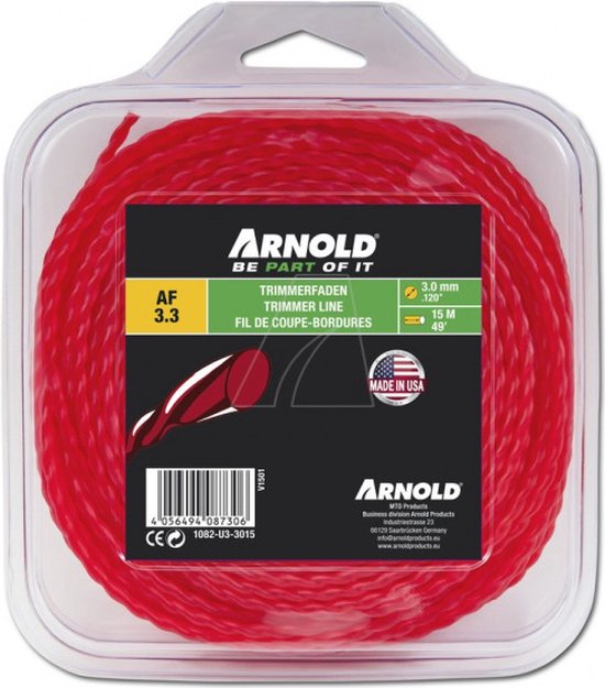 ARNOLD Trimmerdraad rond 3.0x15M van Merkloos	